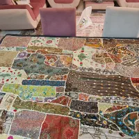 رومیزی میز نهارخوری ،  چهل تکه کهنه دوزی|پرده، رانر، رومیزی|تهران, جنت‌آباد مرکزی|دیوار