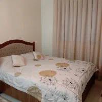 روتختی دونفره وپرده هم رنگ خودش