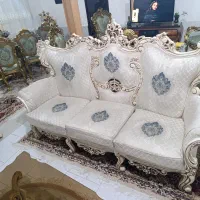 مبل سلطنتی ۹نفره. آینه کنسول.میز تلویزیون. جلومبلی