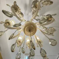 لوستر کریستالی دوطبقه با دیوارکوب|لوستر و چراغ آویز|تهران, زیبادشت|دیوار