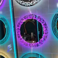 آینه های رینگلایت دار دایره ای لمسی بکلایت طرحدار|آینه|ارومیه, |دیوار
