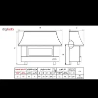 بخاری شومینه ای نیک کالا|بخاری، هیتر، شومینه|بابل, |دیوار