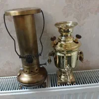 سماور برنجی برنزی کلکسیون ظروف آشپزخانه