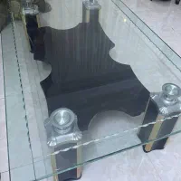 میز جلو مبلی شیشه ای