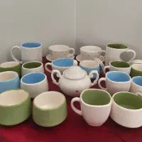فنجان،قندان،لته،ماگ سرامیکی