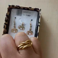 انگشتر و نیم ست طلا نو