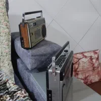 رادیو گراندیگ آلمانی و رادیو ضبط سانیو وفیشر|کلکسیون اشیاء عتیقه|شیدا, |دیوار