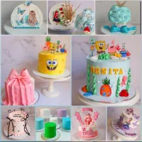 کلاس آموزش کیک تولد و کیک های کافه ای