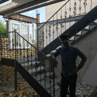 اجرای پله گردون و صاف