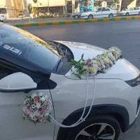 ماشین عروس و دسته گل عروس