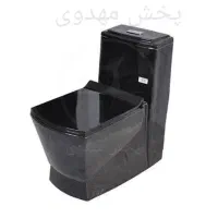 توالت فرنگی آرمیتاژ مشکی بیده خودشور دار مدل آنتیک