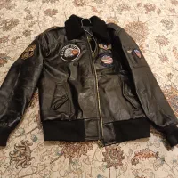 کاپشن چرم اصل بادیگاردی|لباس|کهریزک, |دیوار