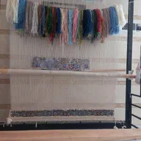 فرش نیمه کاره دستباف پشم و ابریشم|فرش|کاشان, امیرکبیر|دیوار