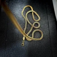 گردنبند گندمی طلایی مردانه