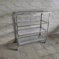 ترولی آبچکان کارلایز پلاستیکی استیل حمل غذا