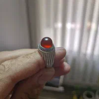 انگشتر فدیوم عقیق سرخ یمن