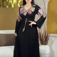 لباس وارداتی ماکسی خارجی نخی زنانه مجلسی