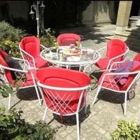 میز صندلی فلز باغی ویلایی مدل کارینا سایبان تاب|میز و صندلی غذاخوری|تهران, ازگل|دیوار