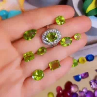 زبرجد طبیعی یاقوت سیترین زمرد اوپال نقره جواهرات