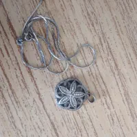 زنجیر وبلاک گل نقره ۹۲۵