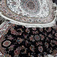 فرش آشپزخانه بیضی طرح افشان اکریلیک۱×۱/۵ سایز