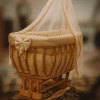 گهواره چوبی شیک