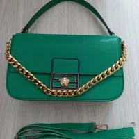 کیف چرمی برند فندی آکبند نو.معاوضه با کیف مجلسی نو