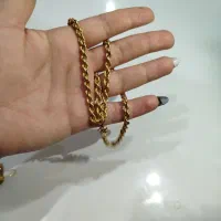 زنجیر طنابی سالم 250بالا معاوضه با دستبند|جواهرات|یاسوج, |دیوار