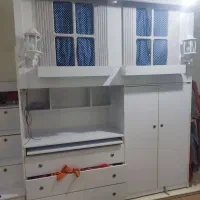 ست کامل میز، تخت و کمد نوجوان تمیز و سالم|تخت و سرویس خواب|شیراز, شهرک سراج‎|دیوار