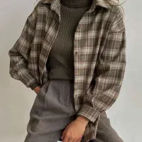 شومیز‌ اسپرت چهارخانه زنانه