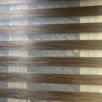 پرده زبرا قهوه ای