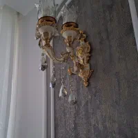 دیوارکوب آبکاری فرانسوی نو با لاله برند آکتور|لوستر و چراغ آویز|مشهد, رضاشهر|دیوار