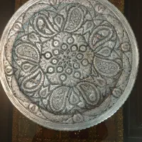 سینی مسی قلمکاری اصفهان|صنایع دستی و سایر لوازم تزئینی|مشهد, سجاد شهر|دیوار
