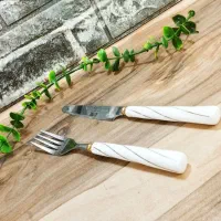 چاقو کارد و چنگال سرامیکی پذیرایی یونیک خط طلا|ظروف سرو و پذیرایی|کرمانشاه, |دیوار