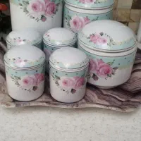 پا سماوری و جای ادویه سرامیکی