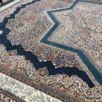 فرش 12 متری 2 تخته جفت سرمه‌ای|فرش|قزوین, |دیوار