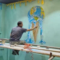 نقاشی دیواری و خط نویسی و دیزاین و ....|خدمات پیشه و مهارت|تهران, سلیمانی|دیوار