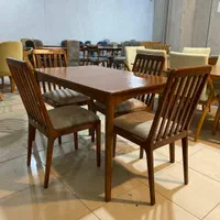 میز غذا خوری/۴نفره/ راش|میز و صندلی غذاخوری|قشم, |دیوار