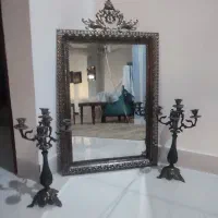 آینه و شمدونی برنز اصل قدیمی