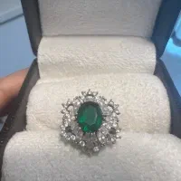 انگشتر نقره  و نگین خاص