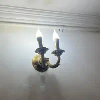 لوستر برنز بدون خط و خش|لوستر و چراغ آویز|ساری, |دیوار