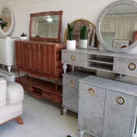 آینه و کنسول ملکه 120|بوفه، ویترین، کنسول|سیرجان, |دیوار