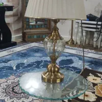 دو عدد آباژور  رومیزی پارچه ای نو