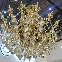 لوستر برونز 24شعله|لوستر و چراغ آویز|فردیس, فردیس|دیوار