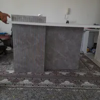 میز نهاری خوری طوسی وطلایی