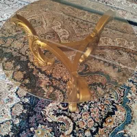 دوتا عسلی طلایی همراه با دوتا میز گرد بزرگتر نو|مبلمان خانگی و میز عسلی|شهرکرد, |دیوار