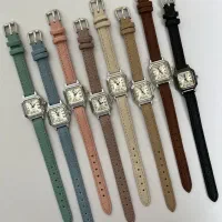 ساعت چرمی دخترانه حبه قندی