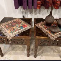 ست مبل ۷نفره چوبی+تخت چوبی+عسلی و میز وسط|مبلمان خانگی و میز عسلی|ساری, |دیوار