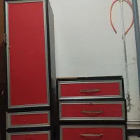 کمد دوتیکه قرمز ام دی اف|جاکفشی، کمد، دراور|بوکان, |دیوار