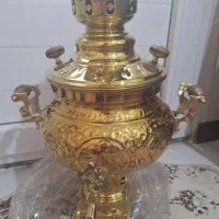 سماور برنجی زغالی ۶لیتری